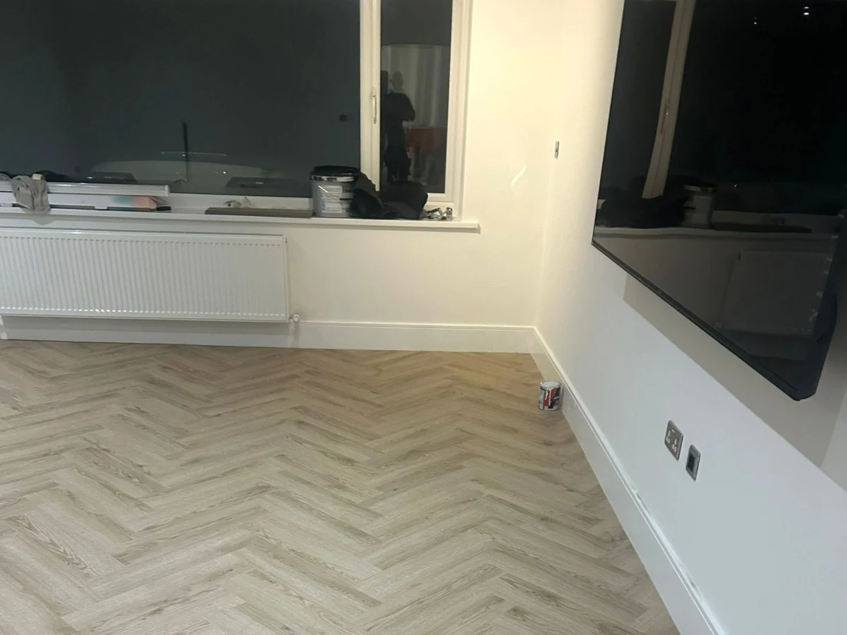 laminate flooring herringbone kitchen installed newcastle foxglove flooring