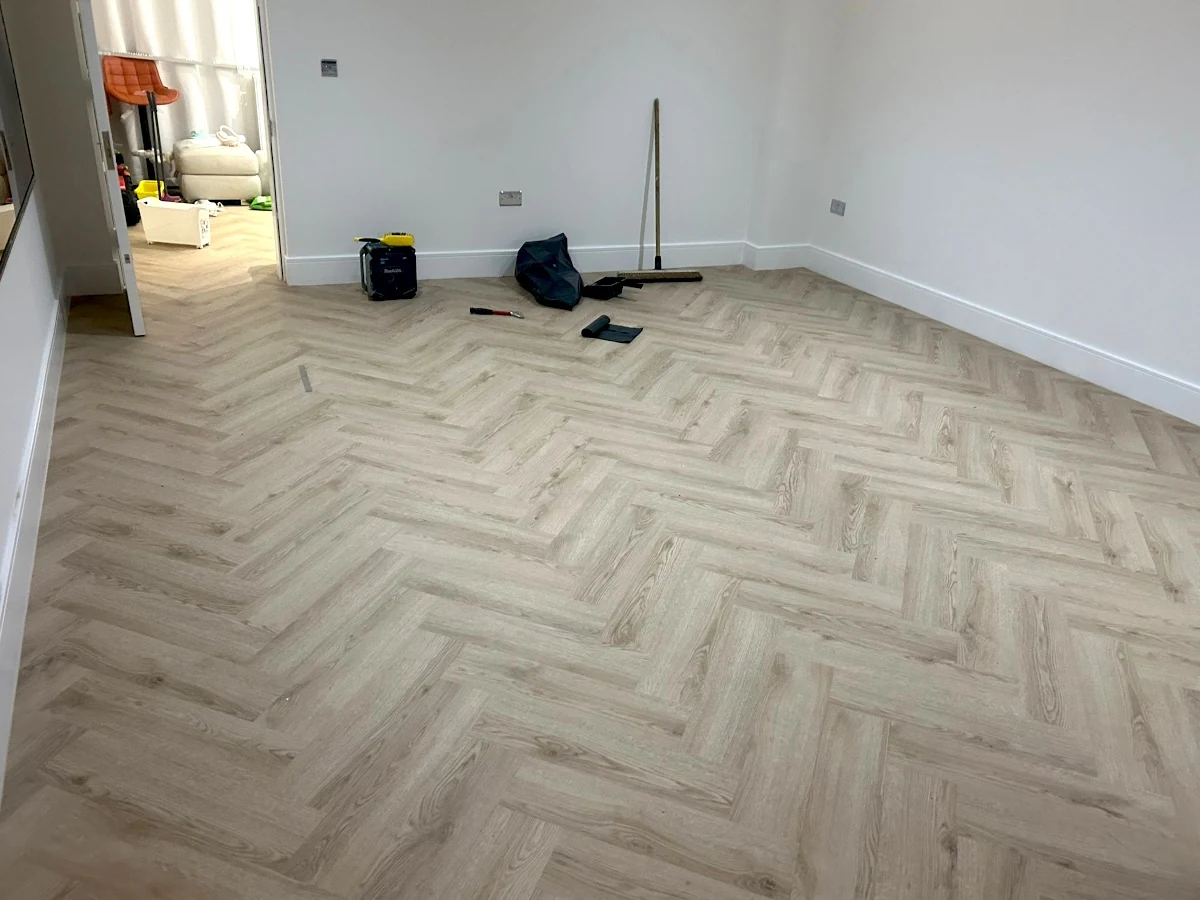 laminate flooring herringbone room view newcastle foxglove flooring