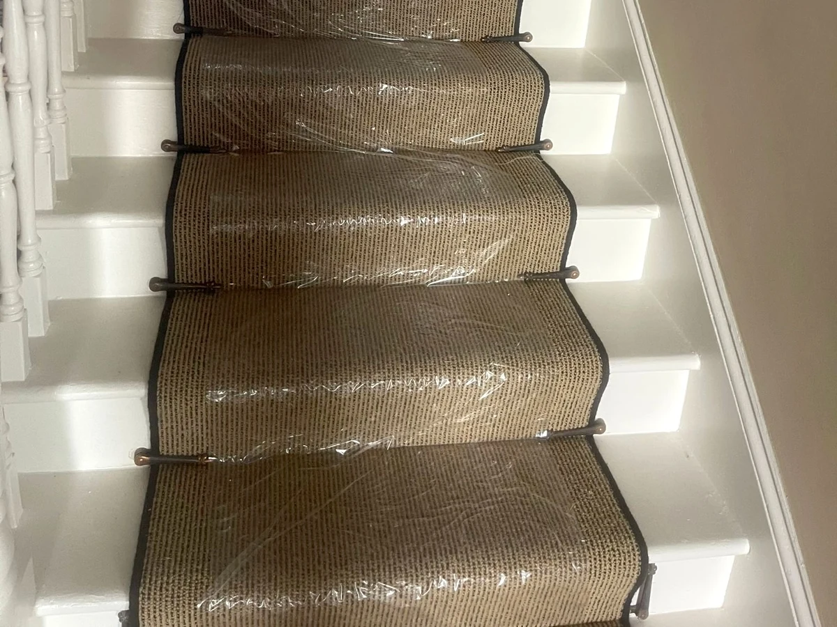 staircase-carpet-runner-beige-rods-angle-view-newcastle-foxglove-flooring staircase carpet runner beige rods angle view newcastle foxglove flooring