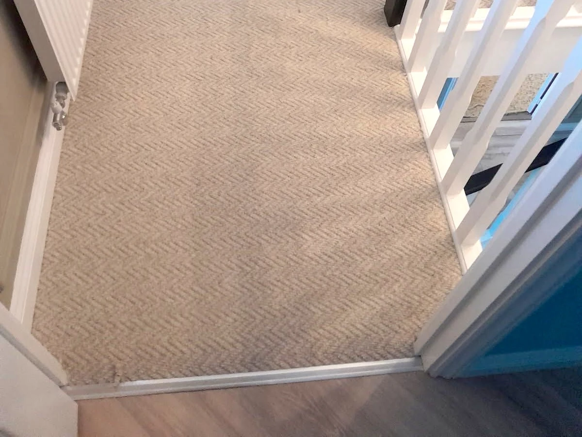 vinyl flooring grey herringbone spacious room newcastle foxglove flooring